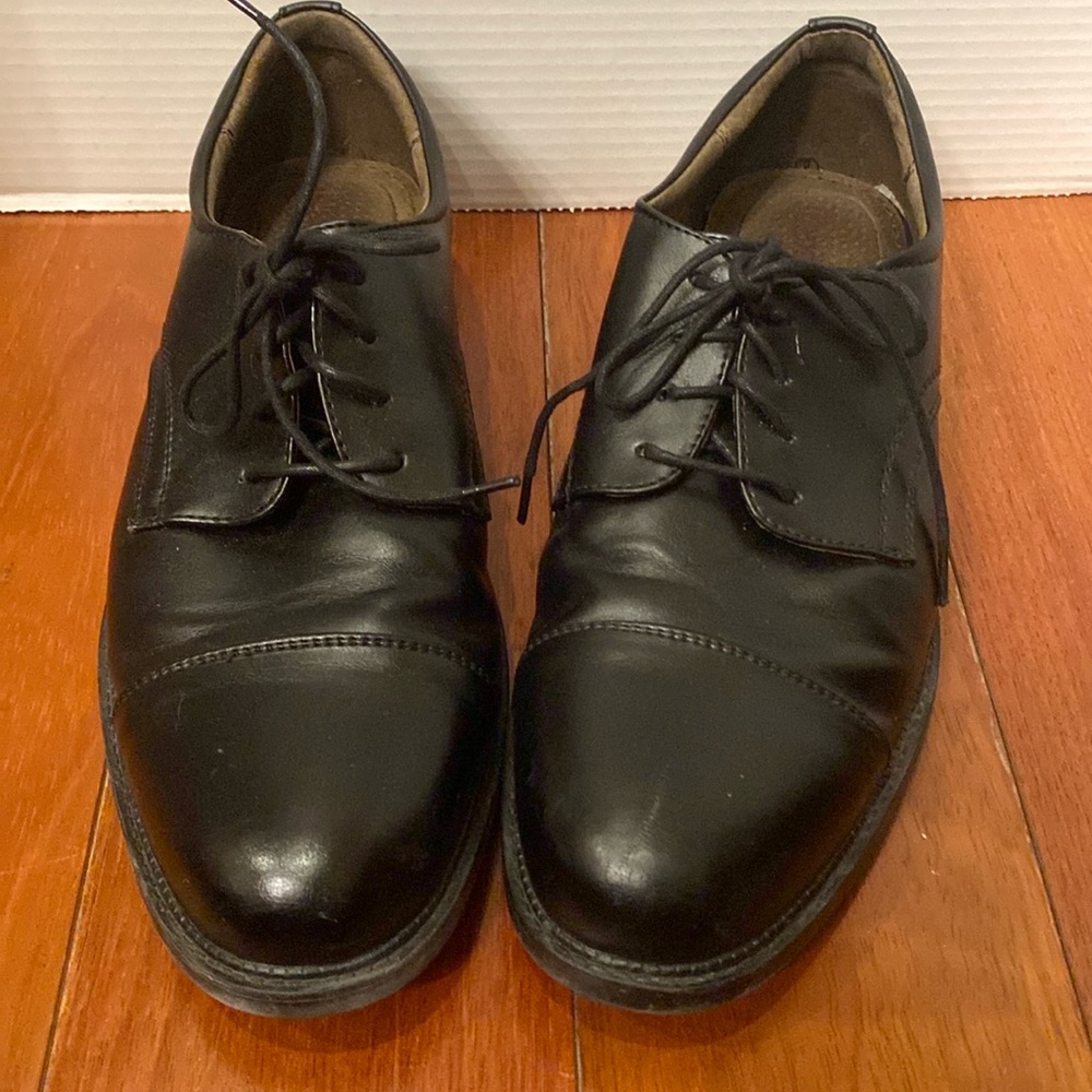 Mens Dexter leather lined black lace up dress’s shoes sz 11